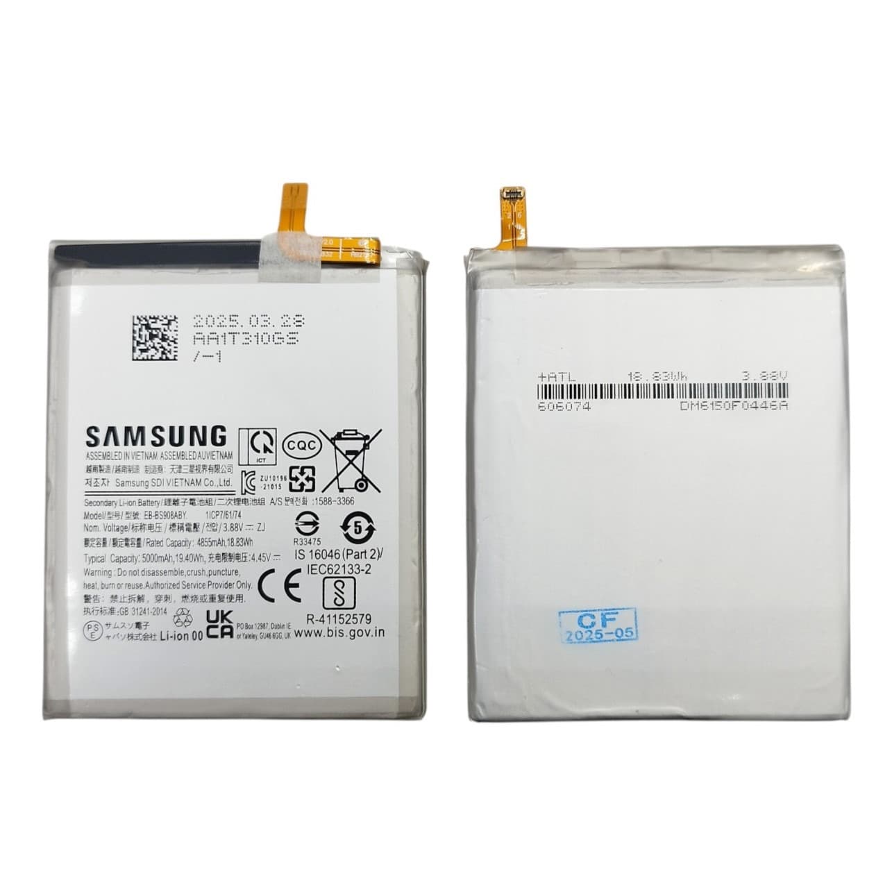 АКБ Samsung EB-BS908ABY ( S908B S22 Ultra/S22Ultra ) СНЯТЫЙ
